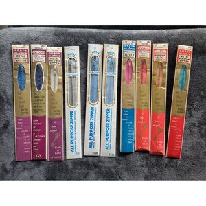 NWT/NOS‎ Lot of 10 Vintage Coats & Clark's Metal Zippers